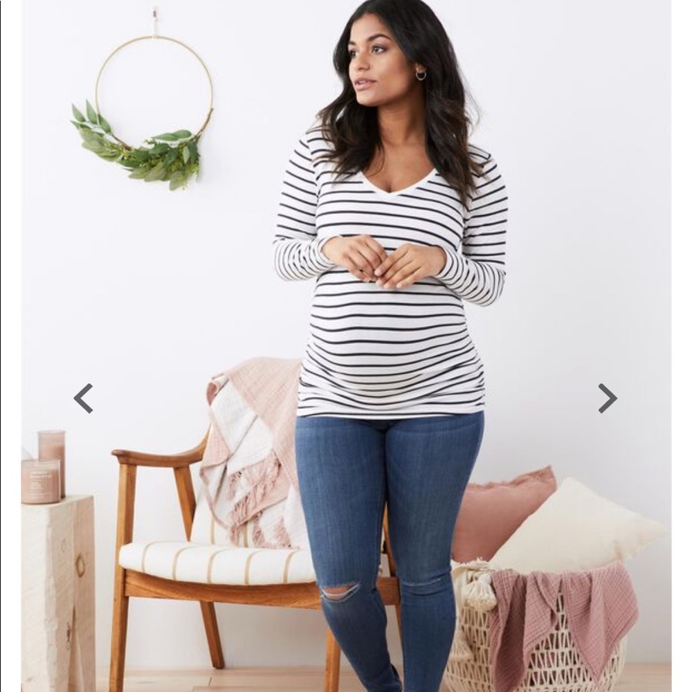 Long sleeve maternity shirt